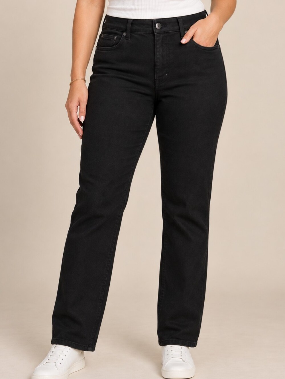 Duluth Trading Co Black Double Flex Straight Jeans Women’s 12x31 Work Wear